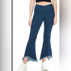 Jealous Tomato Women's Flare Bell Bottom Jeans Blue Size S